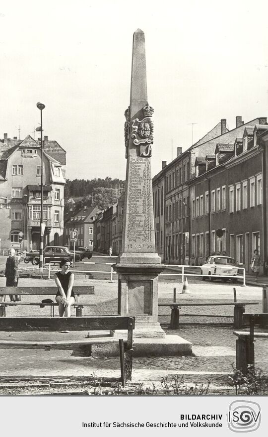 Distanzsäule in Geyer