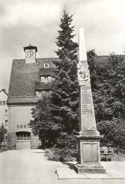 Bild: Distanzsäule in Johanngeorgenstadt