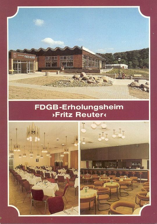 Postkarte: FDGB- Erholungsheim in Schwerin- Zippendorf