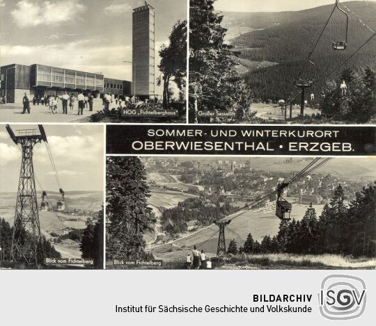 Postkarte "Sommer- und Winterkurort Oberwiesenthal - Erzgeb."