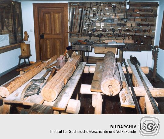 Werkzeuge eines Zimmermanns in Cunewalde