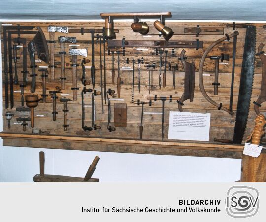 Werkzeuge eines Zimmermanns in Cunewalde