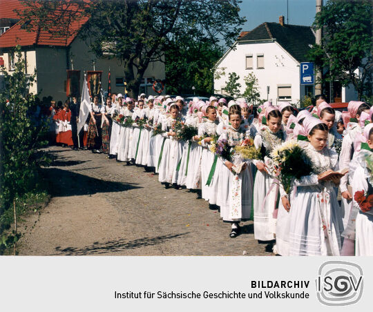 Fronleichnamsprozession in Radibor