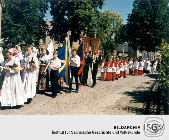 Fronleichnamsprozession in Radibor