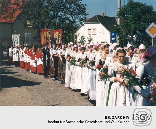 Fronleichnamsprozession in Radibor