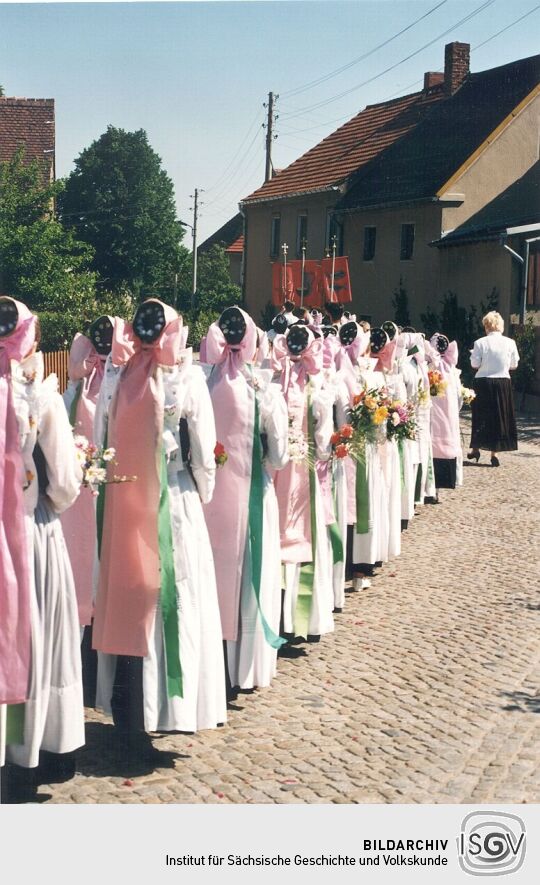 Fronleichnamsprozession in Radibor