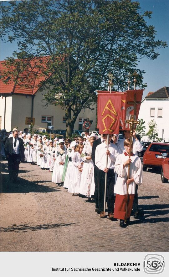 Fronleichnamsprozession in Radibor