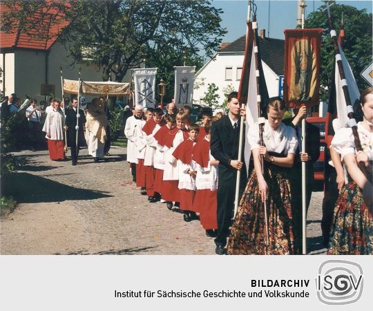 Fronleichnamsprozession in Radibor