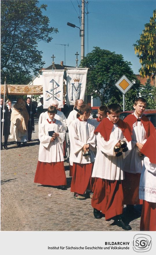 Fronleichnamsprozession in Radibor