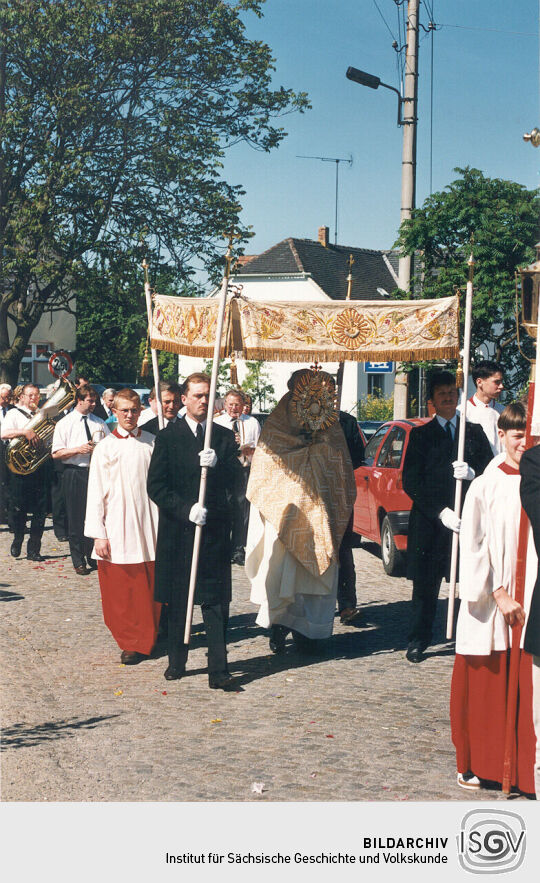 Fronleichnamsprozession in Radibor
