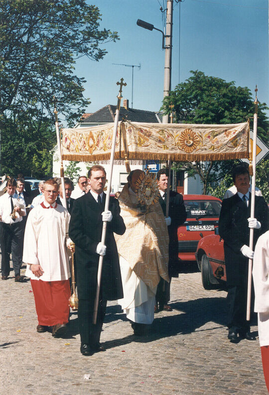 Fronleichnamsprozession in Radibor