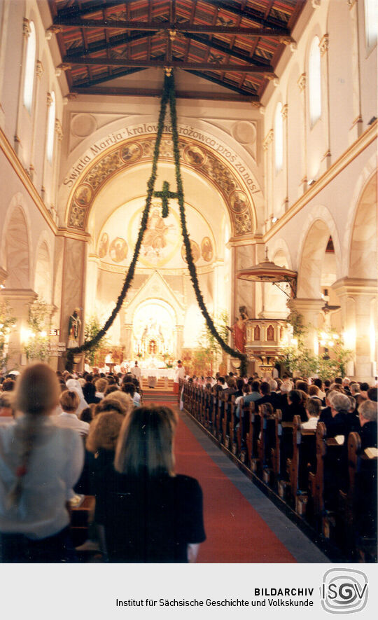 Fronleichnamsprozession in Radibor