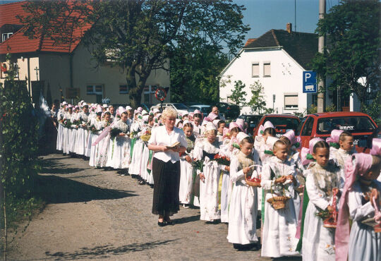 Fronleichnamsprozession in Radibor