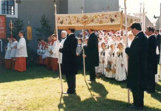 Fronleichnamsprozession in Radibor