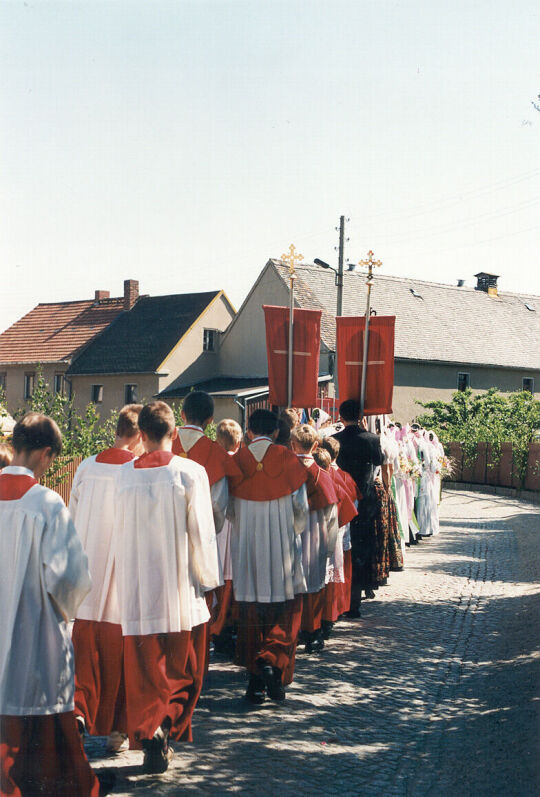 Fronleichnamsprozession in Radibor