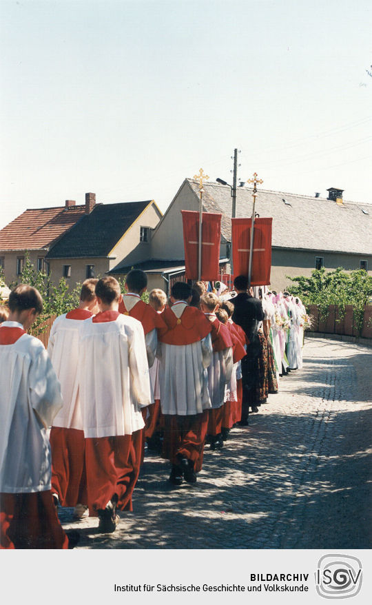 Fronleichnamsprozession in Radibor