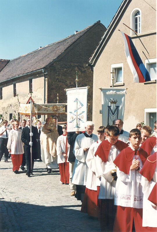 Fronleichnamsprozession in Radibor