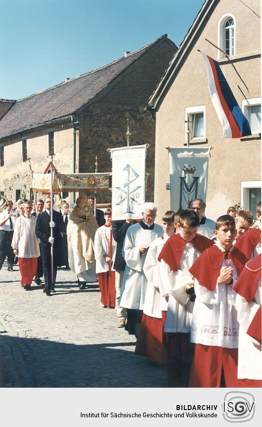 Fronleichnamsprozession in Radibor