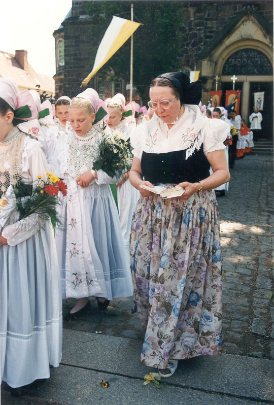 Fronleichnamsprozession in Radibor