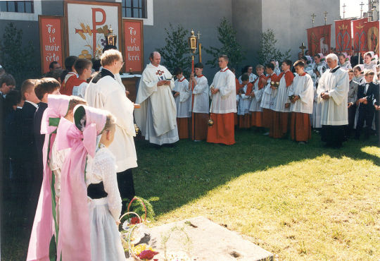 Fronleichnamsprozession in Radibor