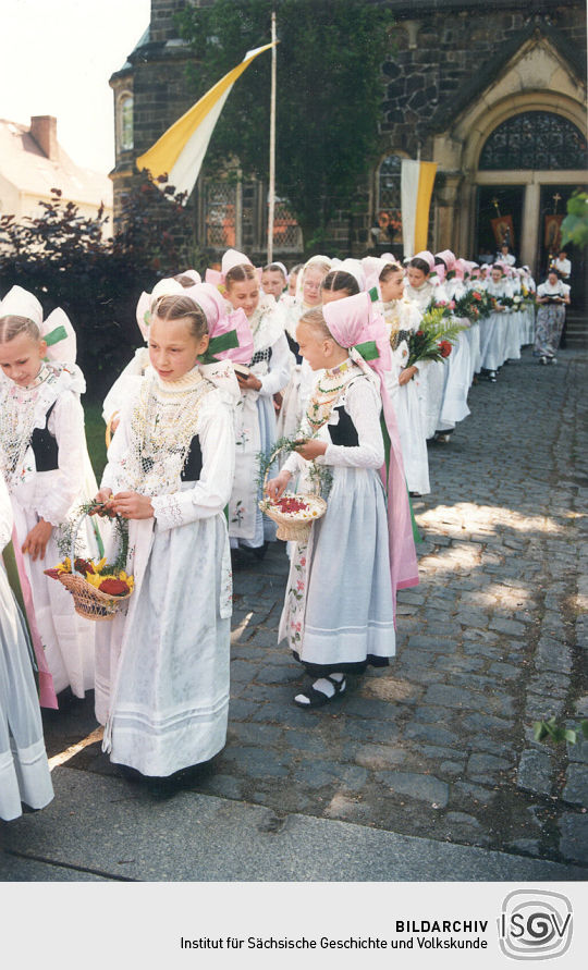 Fronleichnamsprozession in Radibor