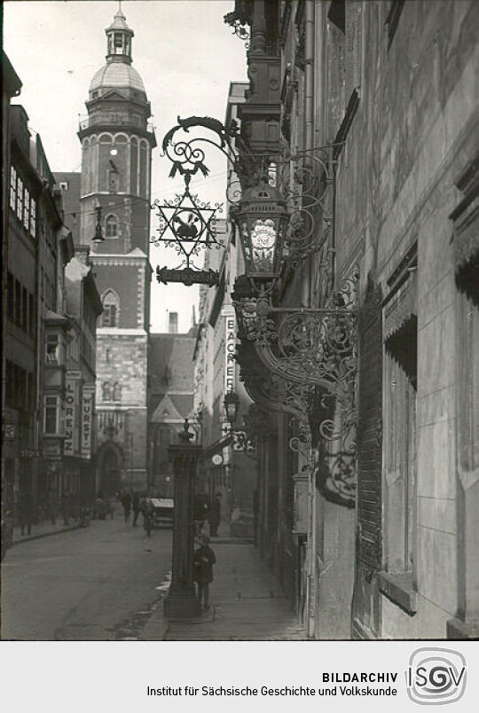 Straßenzug in Leipzig