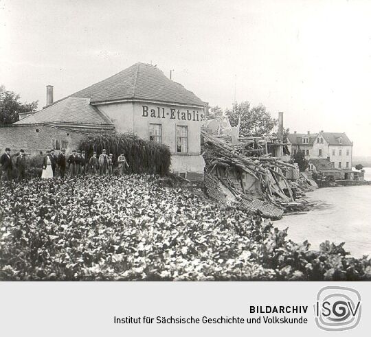 Flutkatastrophe in Dresden-Cotta