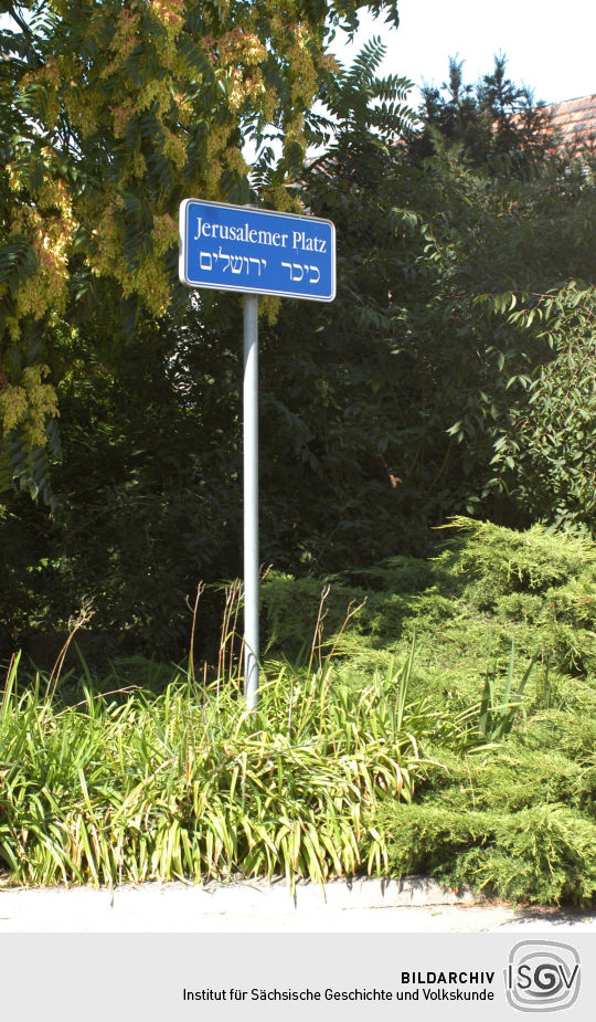 Straßenschild in Zwickau