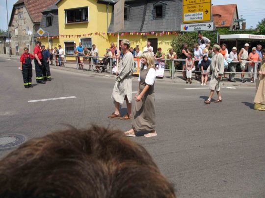 Festumzug zur 800-Jahr-Feier von Wermsdorf