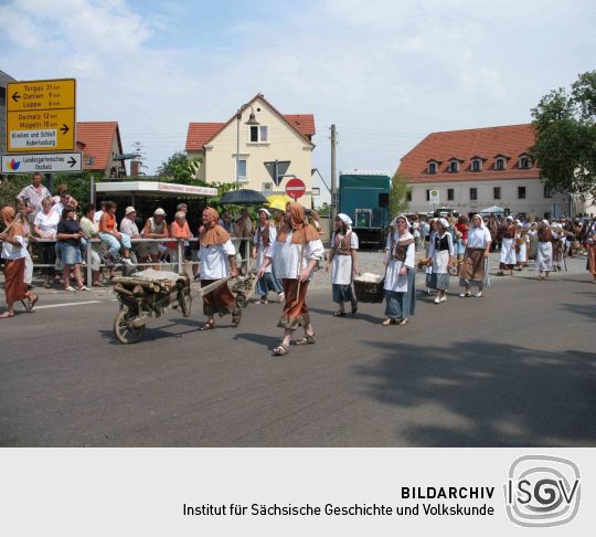 Festumzug zur 800-Jahr-Feier von Wermsdorf