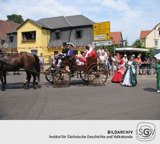 Festumzug zur 800-Jahr-Feier von Wermsdorf