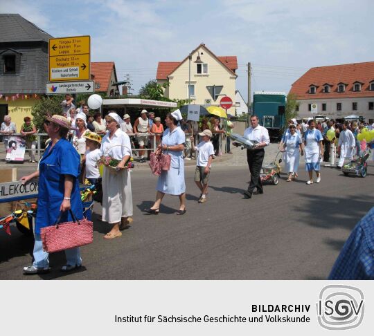 Festumzug zur 800-Jahr-Feier von Wermsdorf