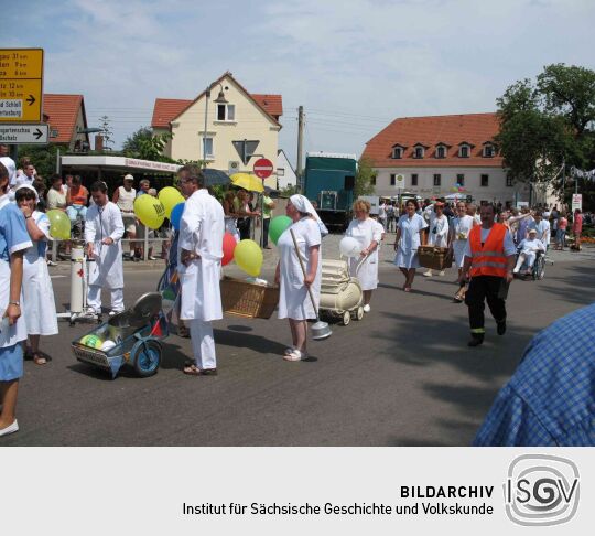 Festumzug zur 800-Jahr-Feier von Wermsdorf