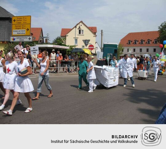 Festumzug zur 800-Jahr-Feier von Wermsdorf