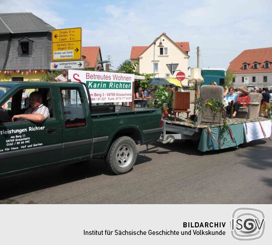 Festumzug zur 800-Jahr-Feier von Wermsdorf