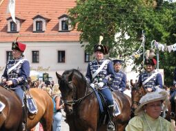 Bild: Festumzug zur 800-Jahr-Feier von Wermsdorf