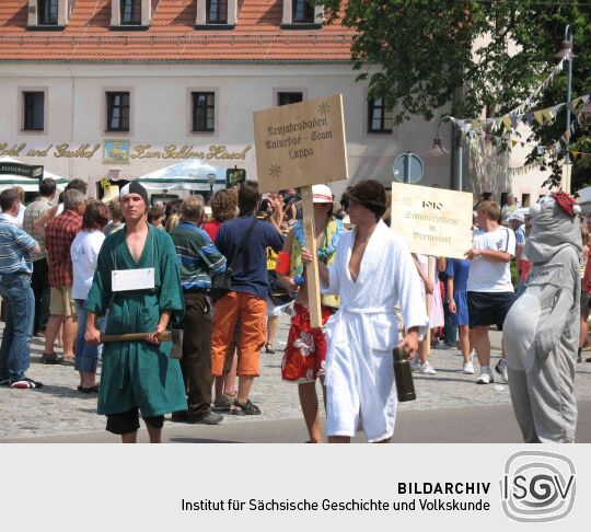 Festumzug zur 800-Jahr-Feier von Wermsdorf