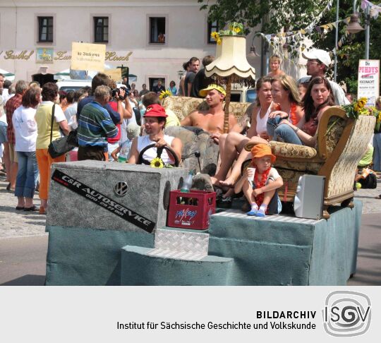 Festumzug zur 800-Jahr-Feier von Wermsdorf