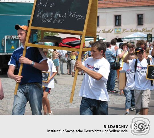 Festumzug zur 800-Jahr-Feier von Wermsdorf