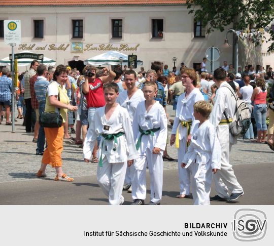 Festumzug zur 800-Jahr-Feier von Wermsdorf