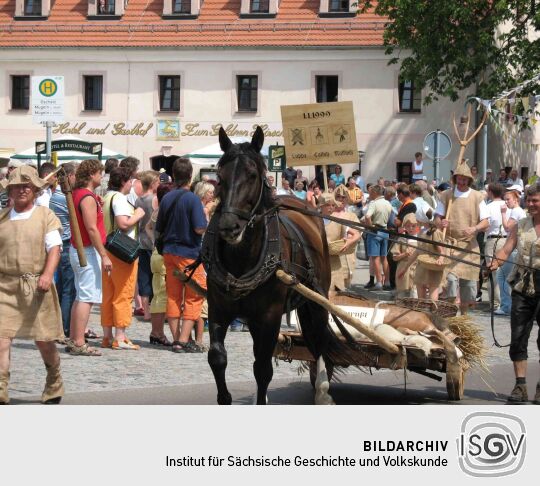 Festumzug zur 800-Jahr-Feier von Wermsdorf