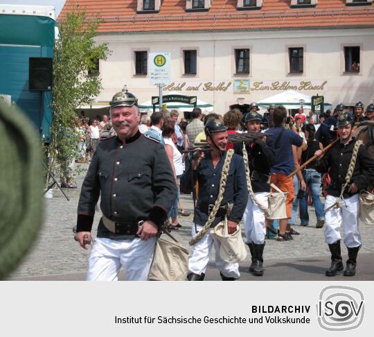 Festumzug zur 800-Jahr-Feier von Wermsdorf