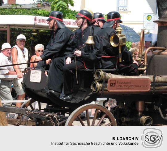 Festumzug zur 800-Jahr-Feier von Wermsdorf