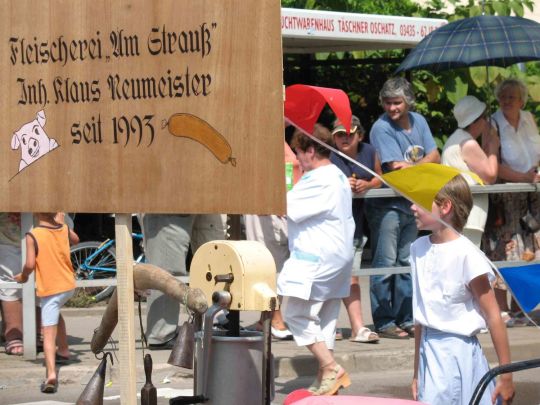 Festumzug zur 800-Jahr-Feier von Wermsdorf