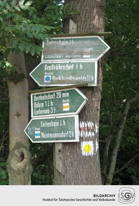 Wegweiser in Barthelsdorf