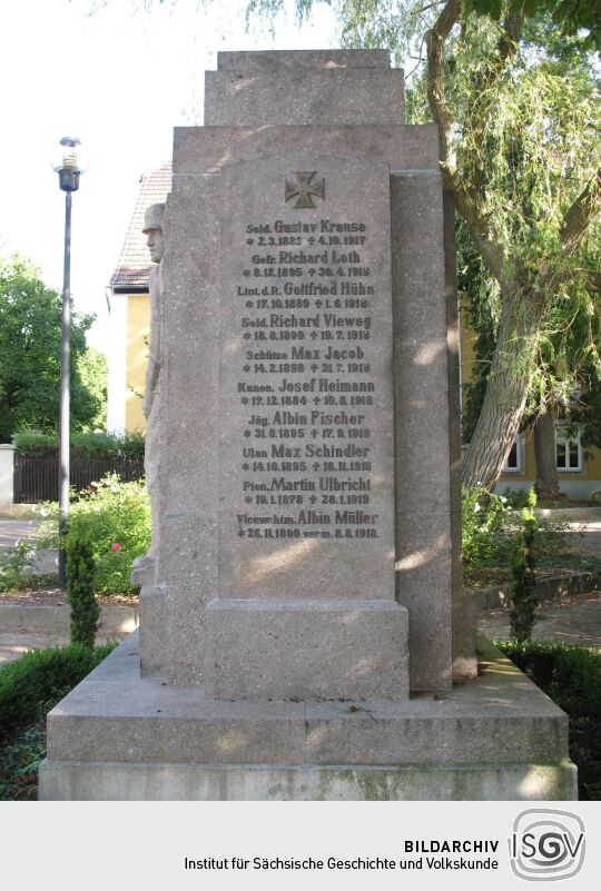 Denkmal in Schmannewitz