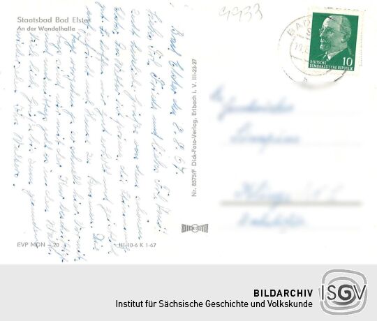 Postkarte Staatsbad Bad Elster