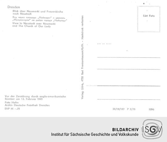 Postkarte: Neumarkt mit Frauenkirche