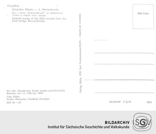 Postkarte Altstädter Elbufer