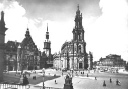 Postkarte Hofkirche und Georgentor